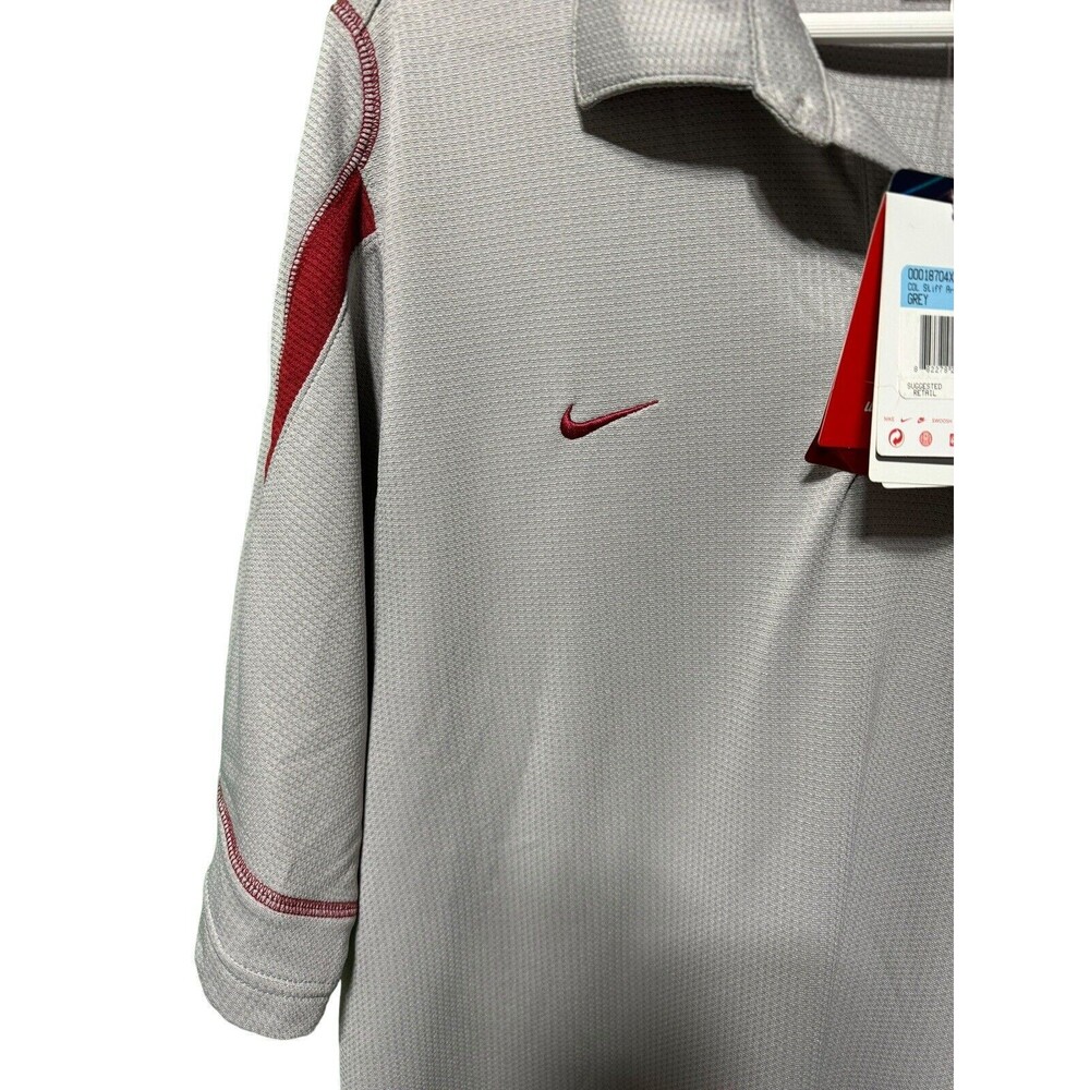 University of Alabama Nike Polo Crimson And Gray Size M NWT Roll Tide - Picture 5 of 16